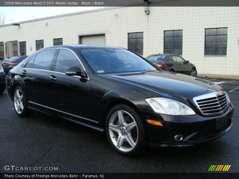 Black / Black 2008 Mercedes-Benz S 550 4Matic Sedan
