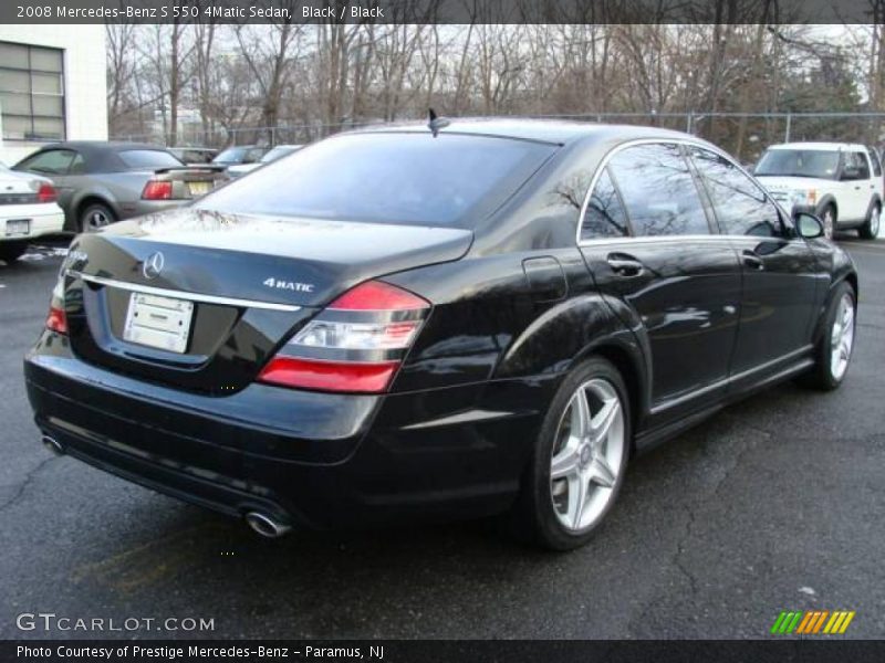 Black / Black 2008 Mercedes-Benz S 550 4Matic Sedan