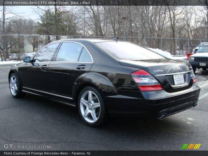 Black / Black 2008 Mercedes-Benz S 550 4Matic Sedan