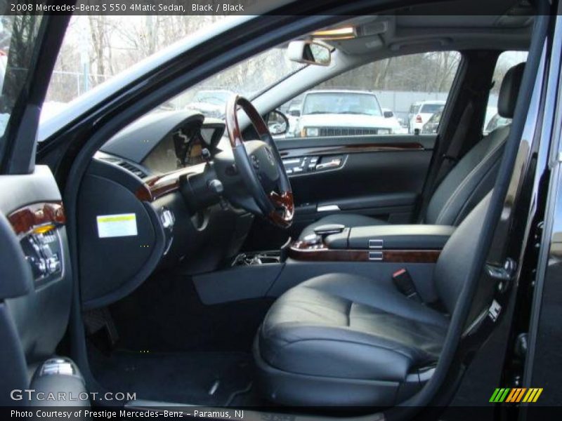 Black / Black 2008 Mercedes-Benz S 550 4Matic Sedan