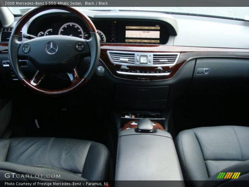 Black / Black 2008 Mercedes-Benz S 550 4Matic Sedan