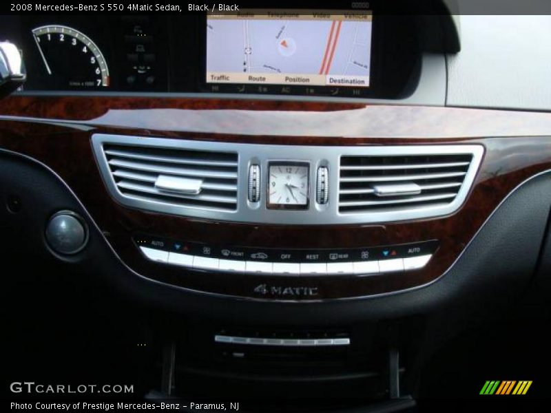 Black / Black 2008 Mercedes-Benz S 550 4Matic Sedan