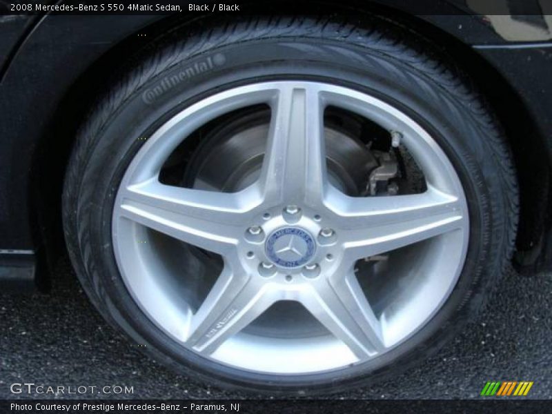 Black / Black 2008 Mercedes-Benz S 550 4Matic Sedan