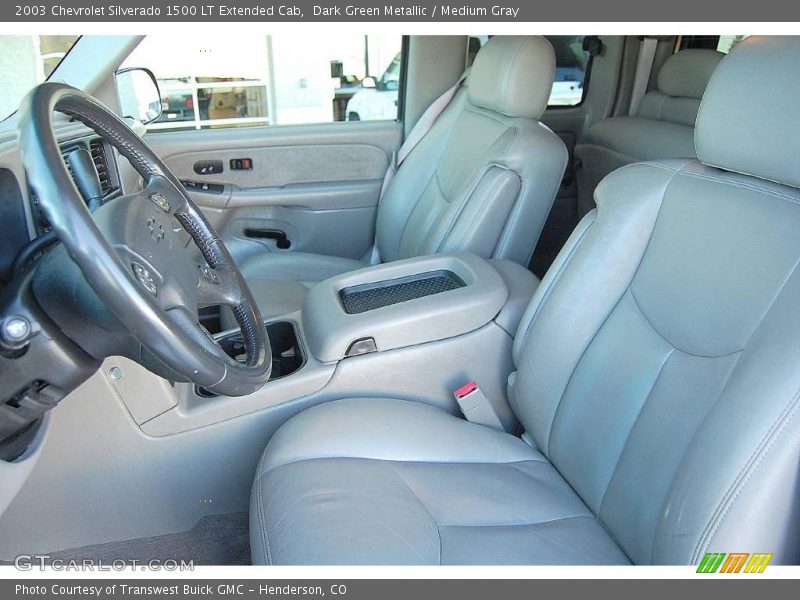 Dark Green Metallic / Medium Gray 2003 Chevrolet Silverado 1500 LT Extended Cab