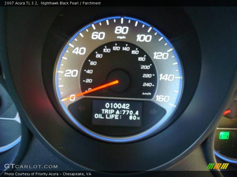 Nighthawk Black Pearl / Parchment 2007 Acura TL 3.2