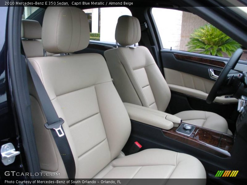 Capri Blue Metallic / Almond Beige 2010 Mercedes-Benz E 350 Sedan