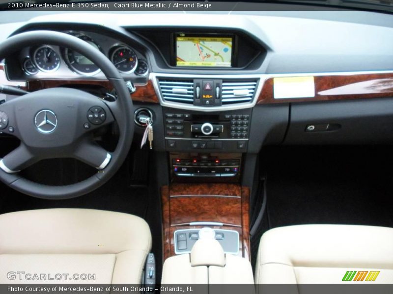 Capri Blue Metallic / Almond Beige 2010 Mercedes-Benz E 350 Sedan