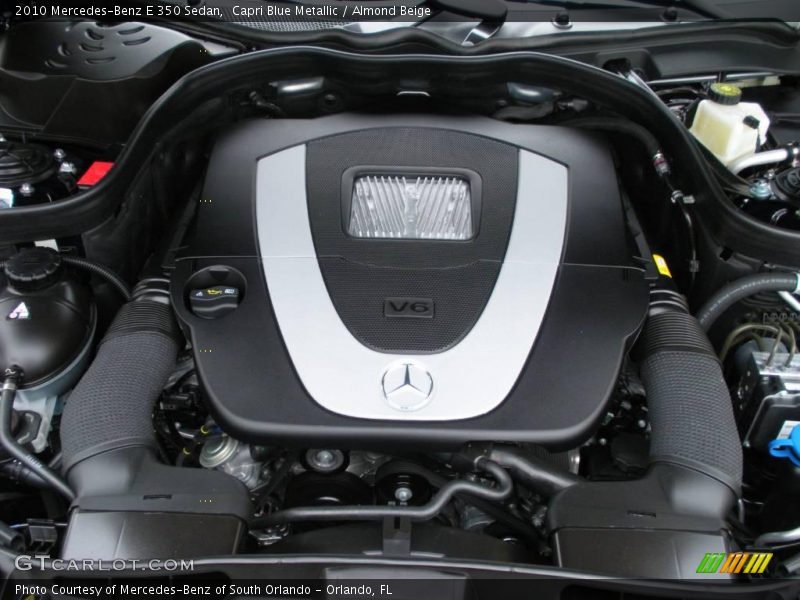 Capri Blue Metallic / Almond Beige 2010 Mercedes-Benz E 350 Sedan