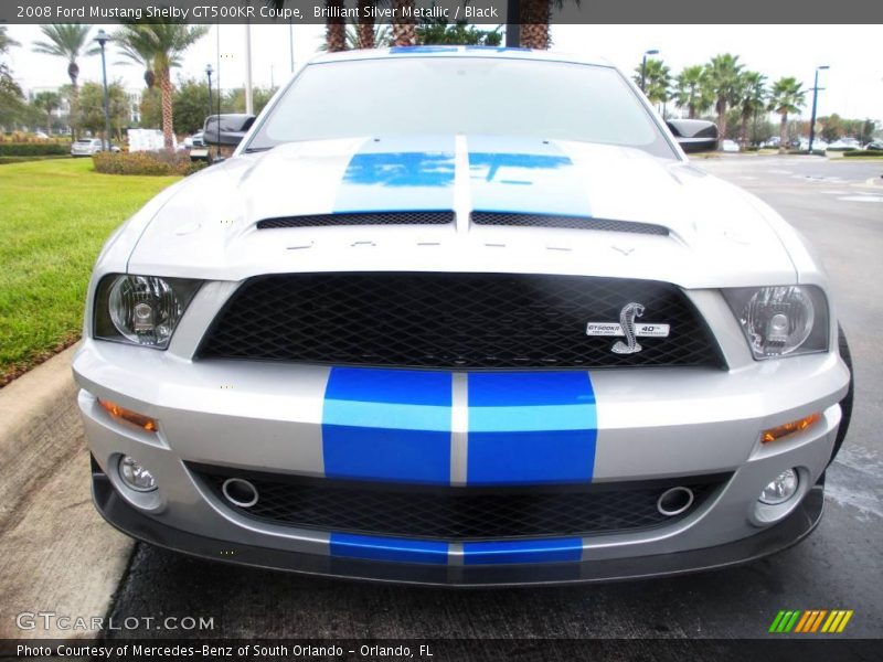 Brilliant Silver Metallic / Black 2008 Ford Mustang Shelby GT500KR Coupe