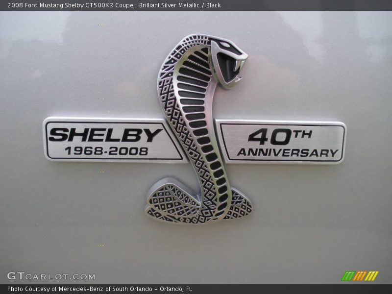  2008 Mustang Shelby GT500KR Coupe Logo