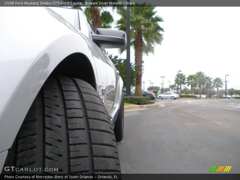 Brilliant Silver Metallic / Black 2008 Ford Mustang Shelby GT500KR Coupe