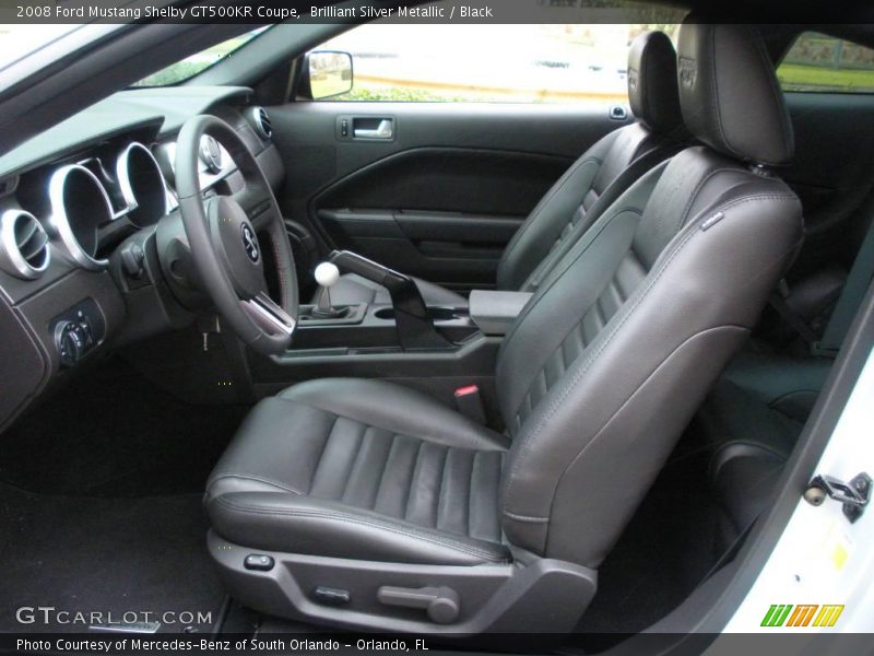 Front Seat of 2008 Mustang Shelby GT500KR Coupe