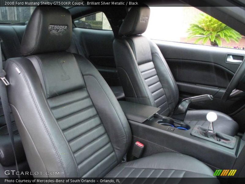 Brilliant Silver Metallic / Black 2008 Ford Mustang Shelby GT500KR Coupe