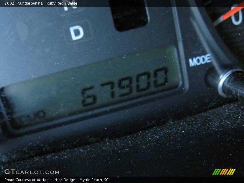 Ruby Red / Beige 2002 Hyundai Sonata