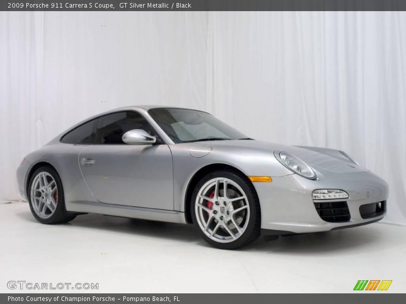GT Silver Metallic / Black 2009 Porsche 911 Carrera S Coupe