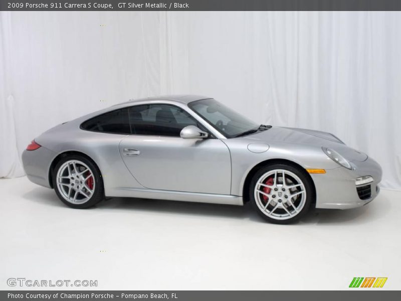 GT Silver Metallic / Black 2009 Porsche 911 Carrera S Coupe