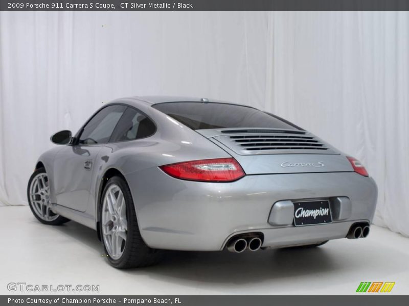 GT Silver Metallic / Black 2009 Porsche 911 Carrera S Coupe