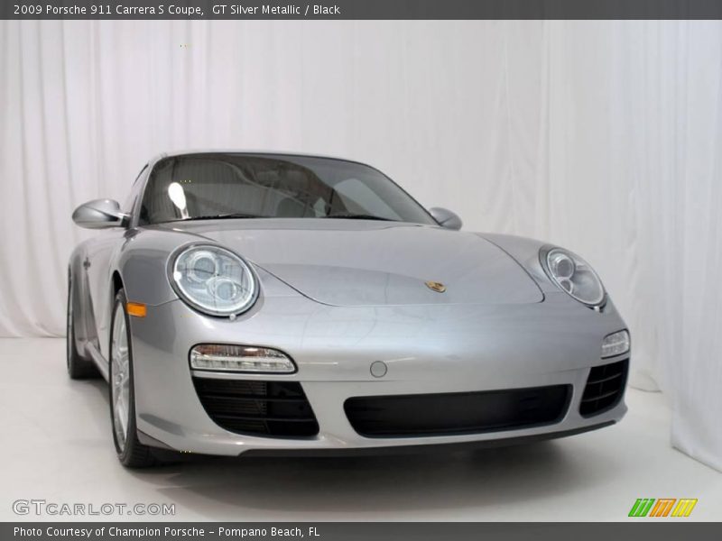 GT Silver Metallic / Black 2009 Porsche 911 Carrera S Coupe