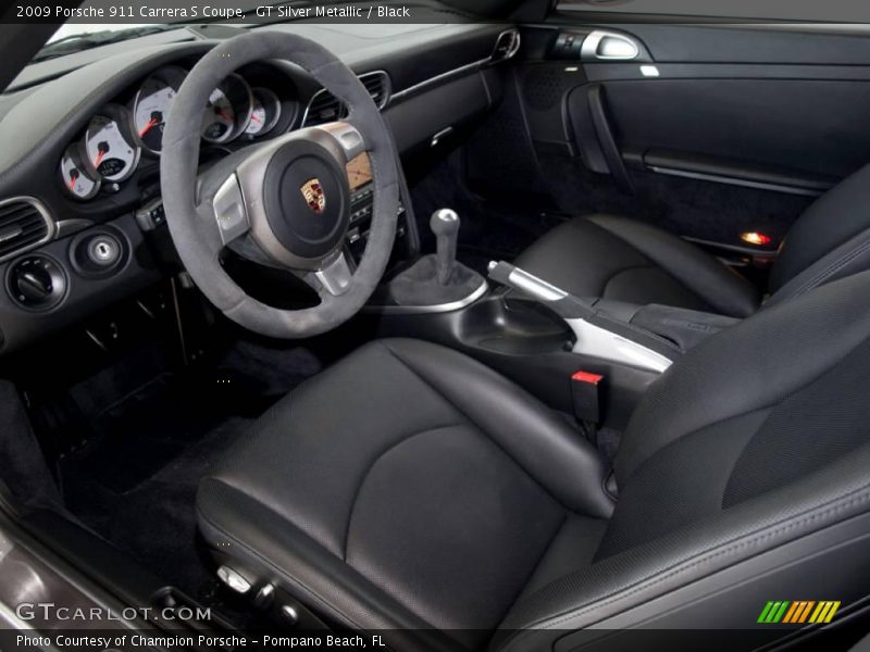 GT Silver Metallic / Black 2009 Porsche 911 Carrera S Coupe