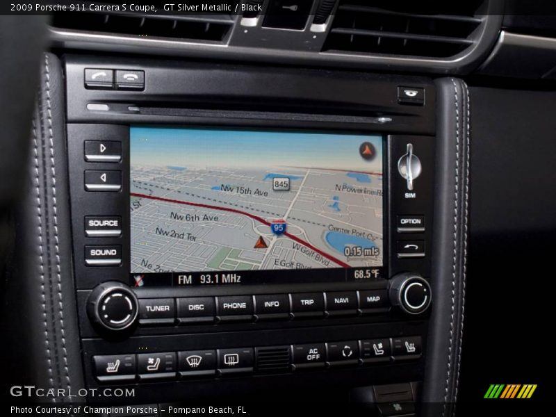 GT Silver Metallic / Black 2009 Porsche 911 Carrera S Coupe