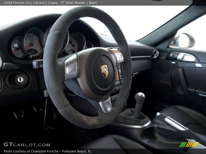 GT Silver Metallic / Black 2009 Porsche 911 Carrera S Coupe