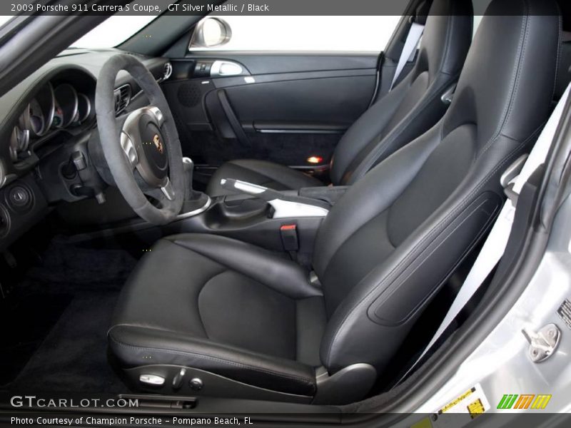 GT Silver Metallic / Black 2009 Porsche 911 Carrera S Coupe