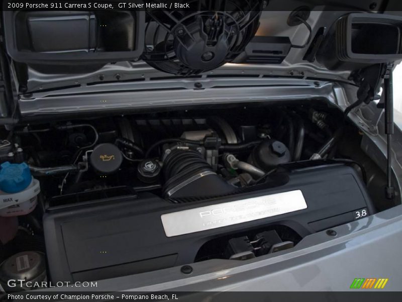 GT Silver Metallic / Black 2009 Porsche 911 Carrera S Coupe