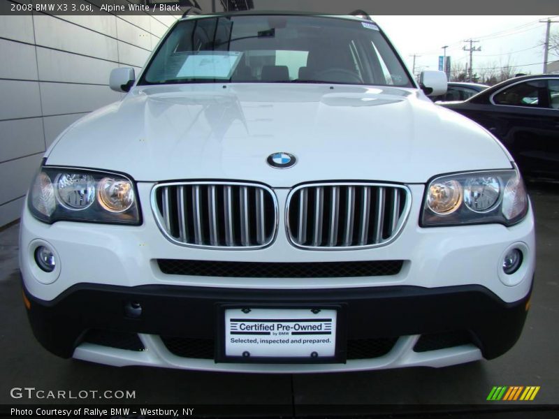 Alpine White / Black 2008 BMW X3 3.0si