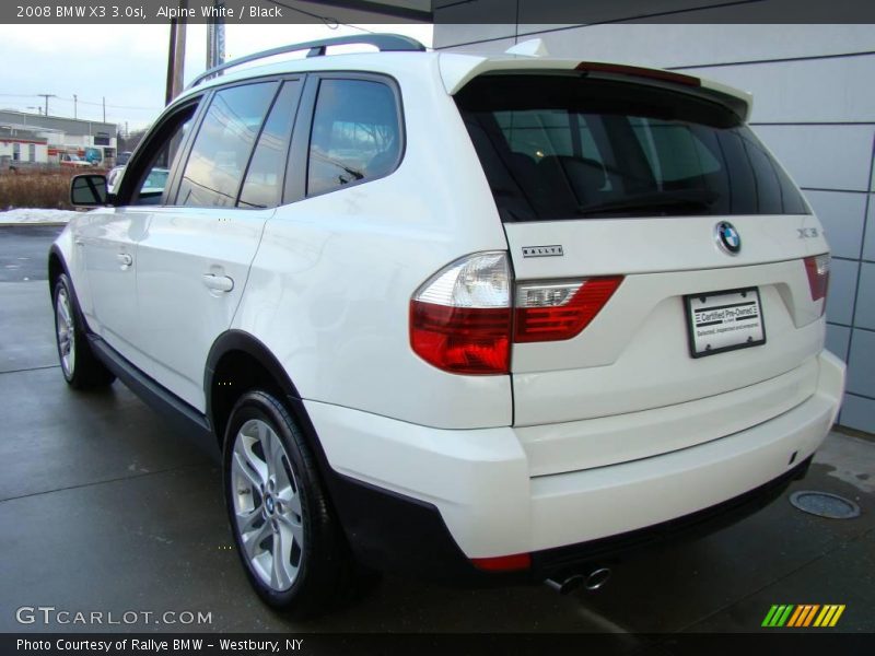 Alpine White / Black 2008 BMW X3 3.0si