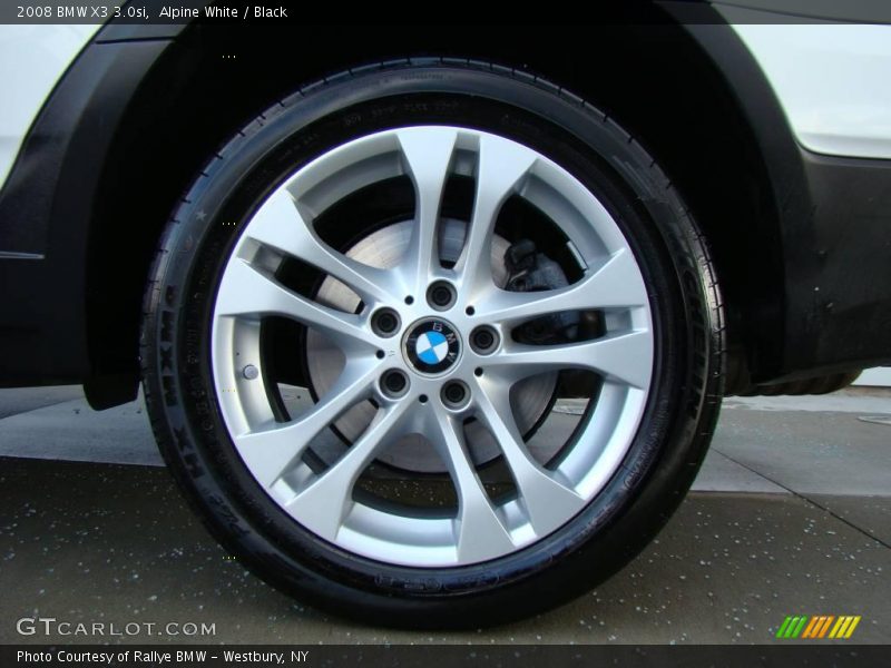 Alpine White / Black 2008 BMW X3 3.0si