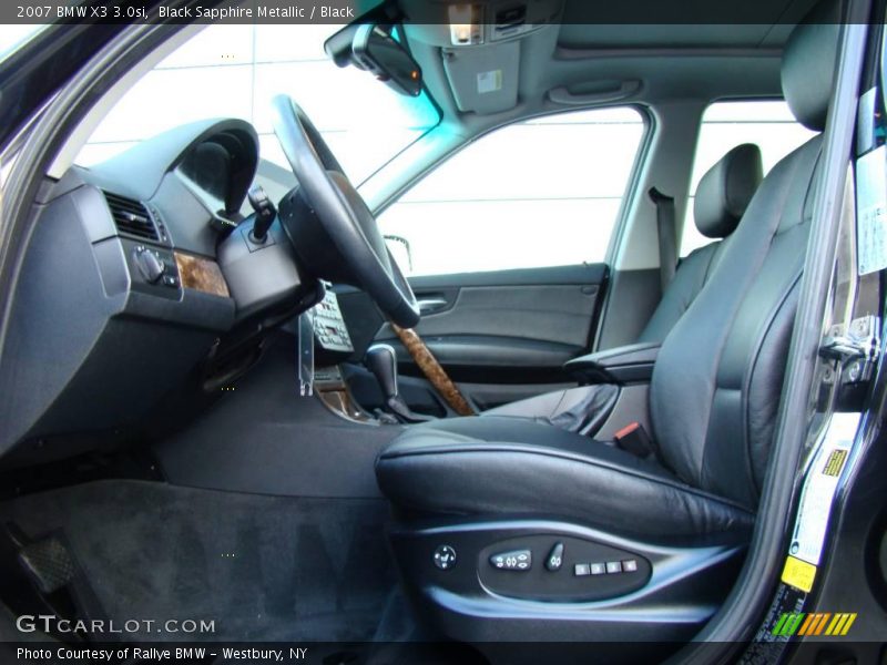 Black Sapphire Metallic / Black 2007 BMW X3 3.0si