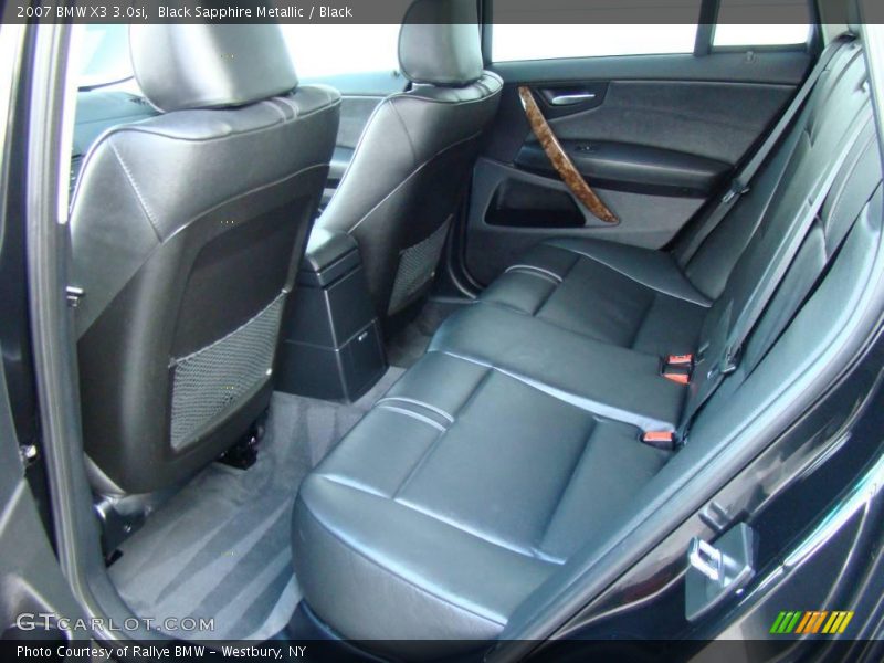 Black Sapphire Metallic / Black 2007 BMW X3 3.0si