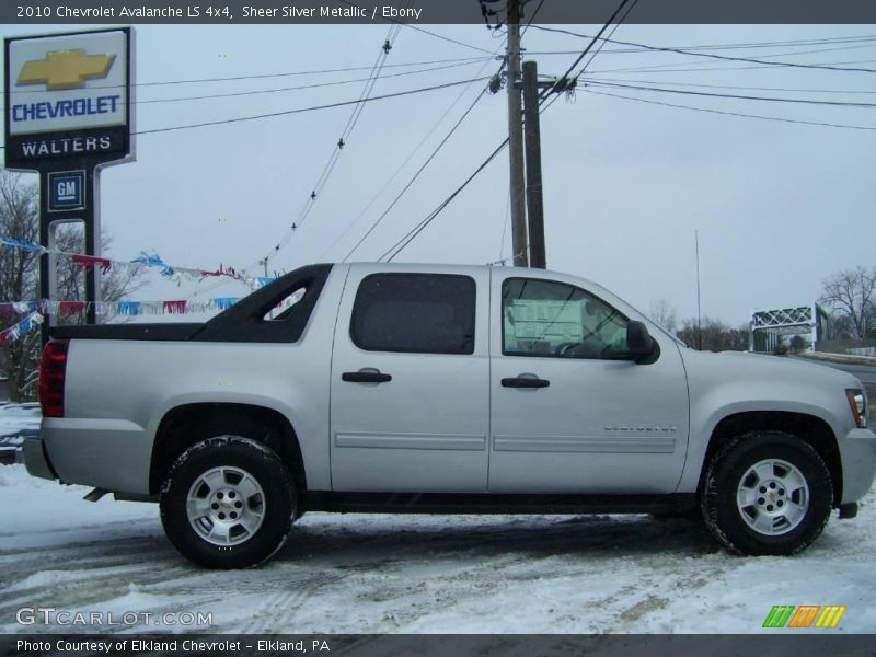 Sheer Silver Metallic / Ebony 2010 Chevrolet Avalanche LS 4x4