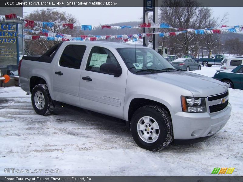 Sheer Silver Metallic / Ebony 2010 Chevrolet Avalanche LS 4x4