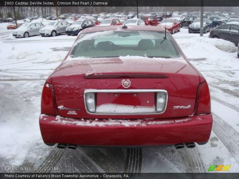 Crimson Red Pearl / Oatmeal 2003 Cadillac DeVille Sedan