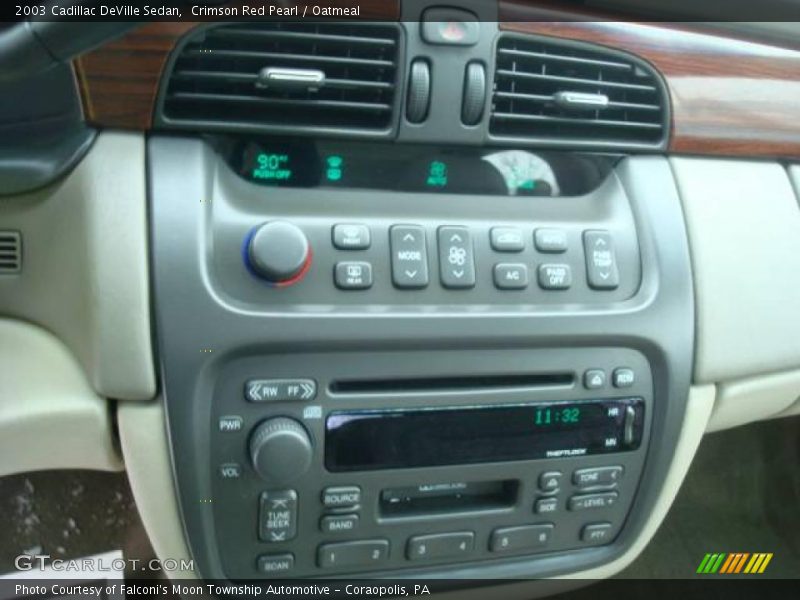 Crimson Red Pearl / Oatmeal 2003 Cadillac DeVille Sedan