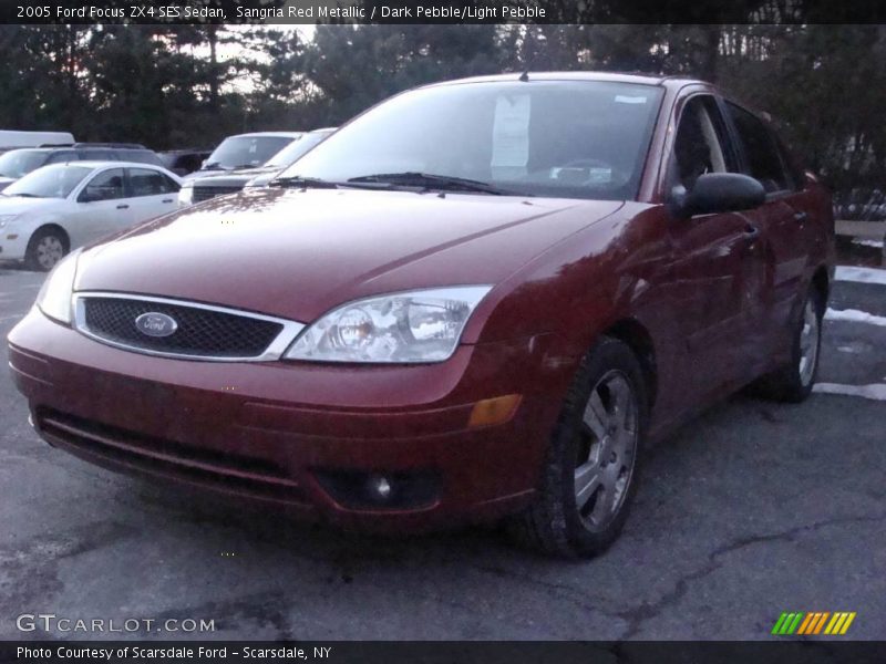 Sangria Red Metallic / Dark Pebble/Light Pebble 2005 Ford Focus ZX4 SES Sedan