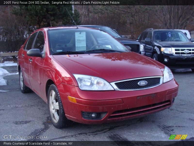 Sangria Red Metallic / Dark Pebble/Light Pebble 2005 Ford Focus ZX4 SES Sedan