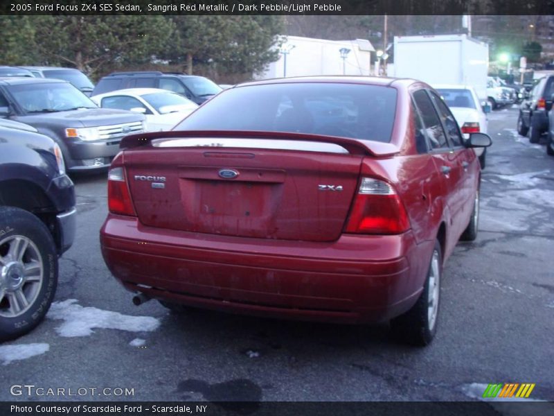 Sangria Red Metallic / Dark Pebble/Light Pebble 2005 Ford Focus ZX4 SES Sedan