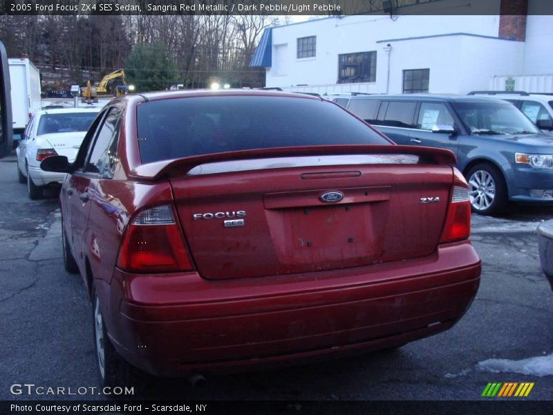 Sangria Red Metallic / Dark Pebble/Light Pebble 2005 Ford Focus ZX4 SES Sedan