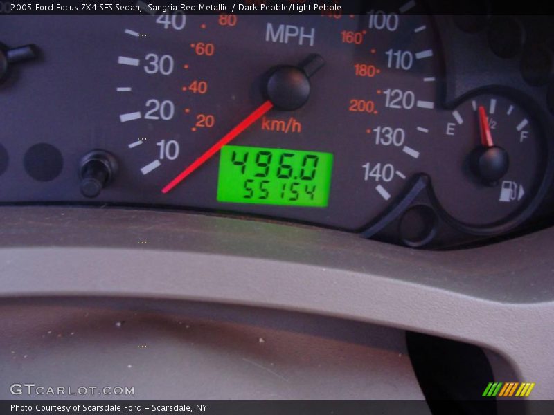 Sangria Red Metallic / Dark Pebble/Light Pebble 2005 Ford Focus ZX4 SES Sedan