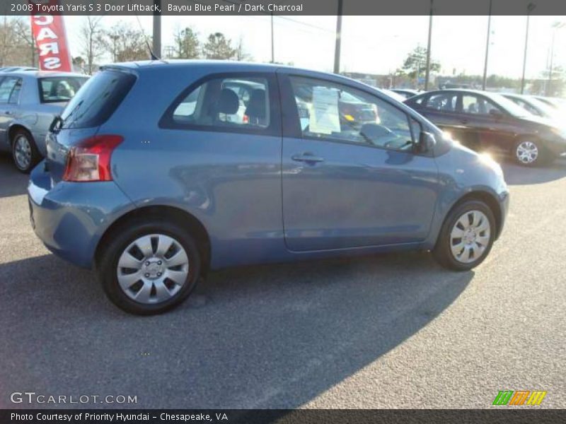Bayou Blue Pearl / Dark Charcoal 2008 Toyota Yaris S 3 Door Liftback