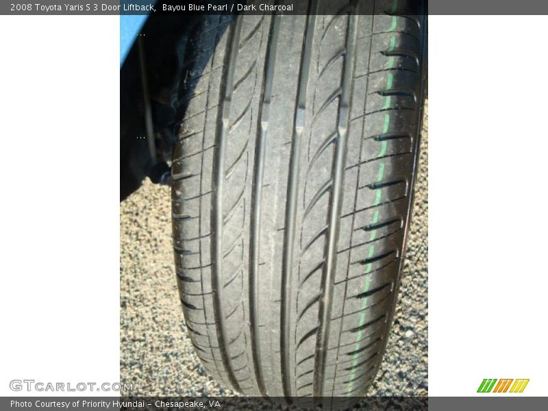 Bayou Blue Pearl / Dark Charcoal 2008 Toyota Yaris S 3 Door Liftback