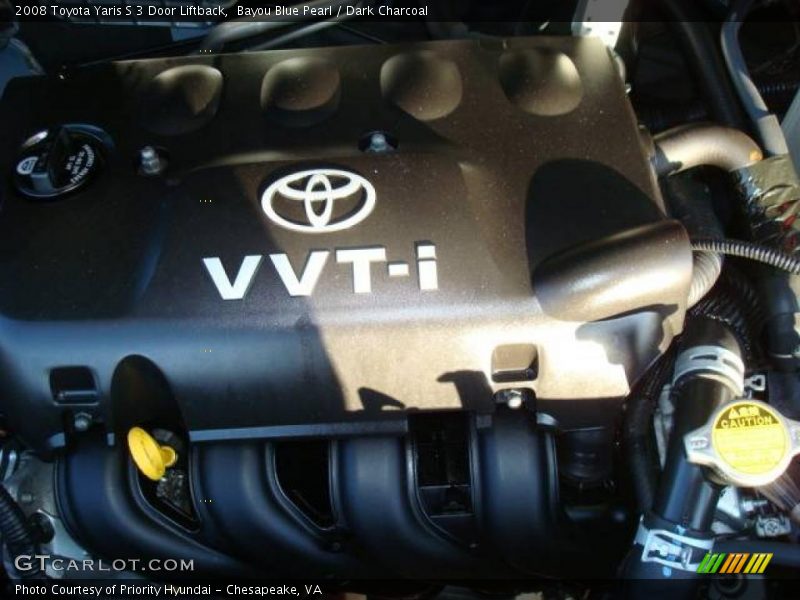 Bayou Blue Pearl / Dark Charcoal 2008 Toyota Yaris S 3 Door Liftback