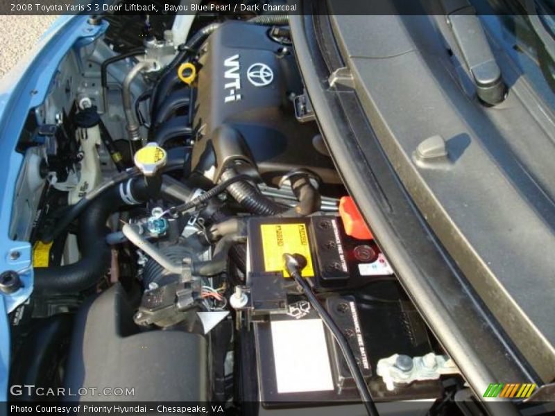Bayou Blue Pearl / Dark Charcoal 2008 Toyota Yaris S 3 Door Liftback