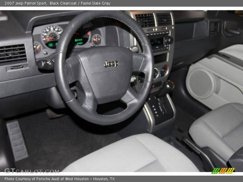 Black Clearcoat / Pastel Slate Gray 2007 Jeep Patriot Sport