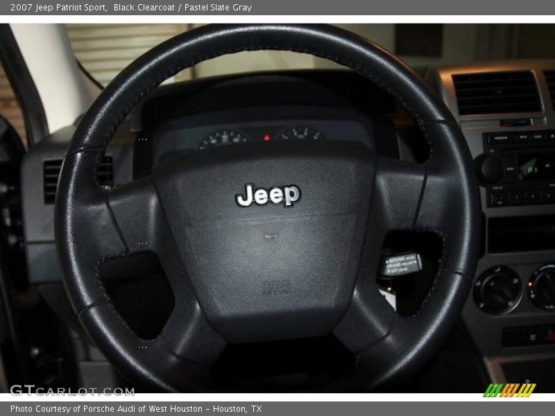Black Clearcoat / Pastel Slate Gray 2007 Jeep Patriot Sport