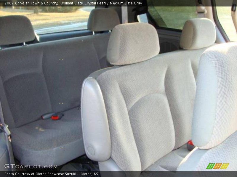 Brilliant Black Crystal Pearl / Medium Slate Gray 2007 Chrysler Town & Country