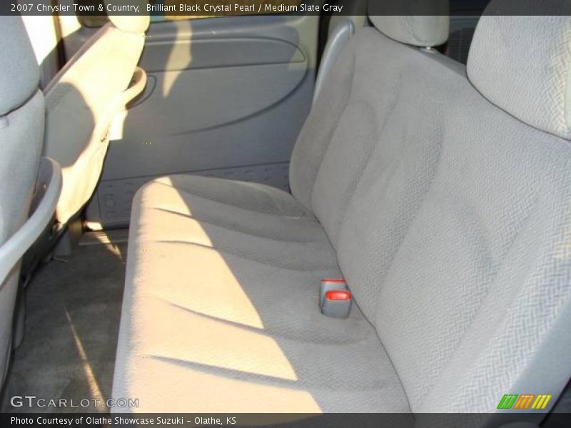 Brilliant Black Crystal Pearl / Medium Slate Gray 2007 Chrysler Town & Country