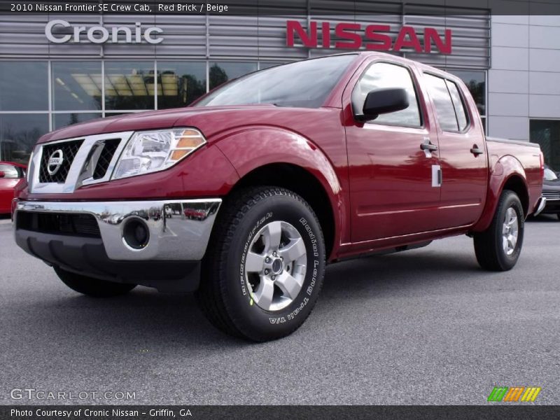 Red Brick / Beige 2010 Nissan Frontier SE Crew Cab